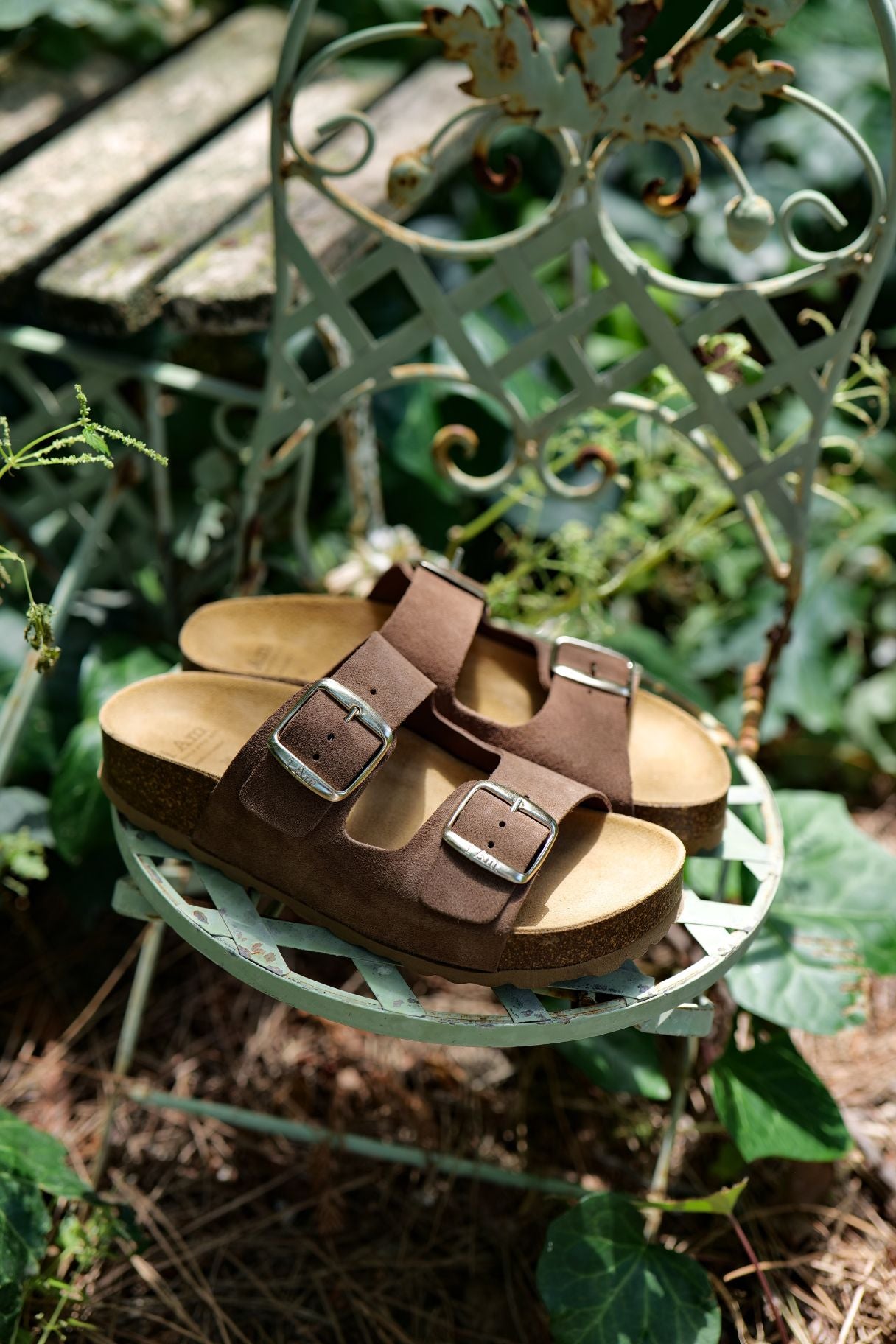 Mules en cuir taupe I AM 6497S Suede vison - Confort et style pour l'été