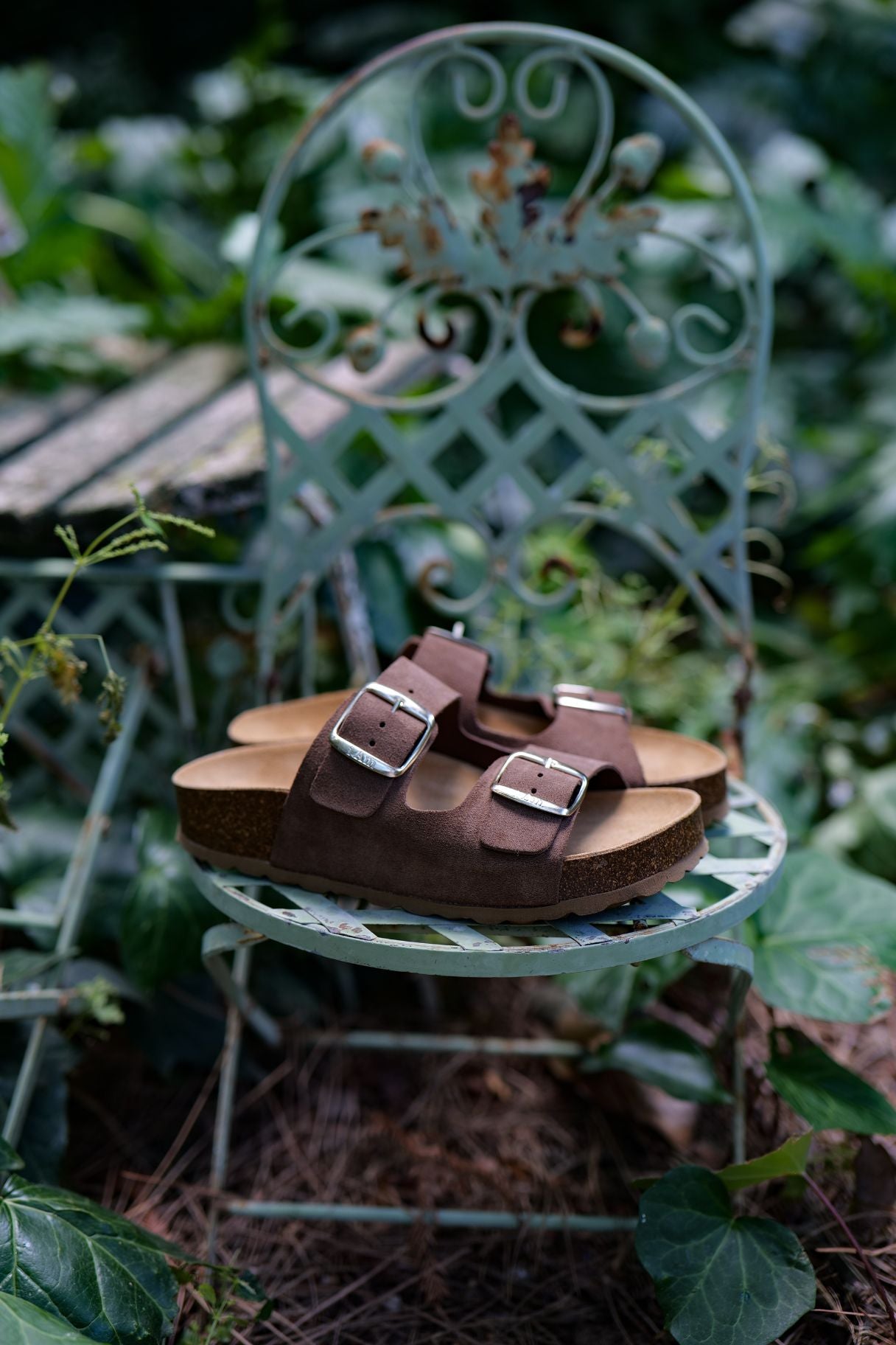 Mules en cuir taupe I AM 6497S Suede vison - Confort et style pour l'été