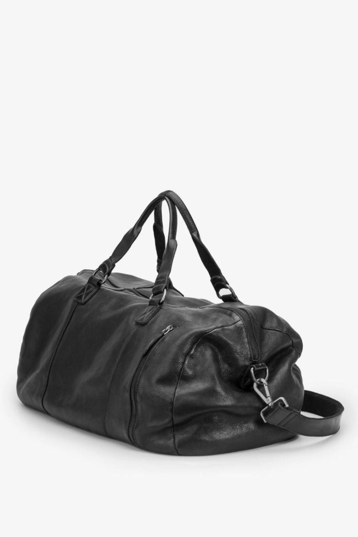 BIBA - Sac de voyage Gary en cuir de couleur noir - Nappa