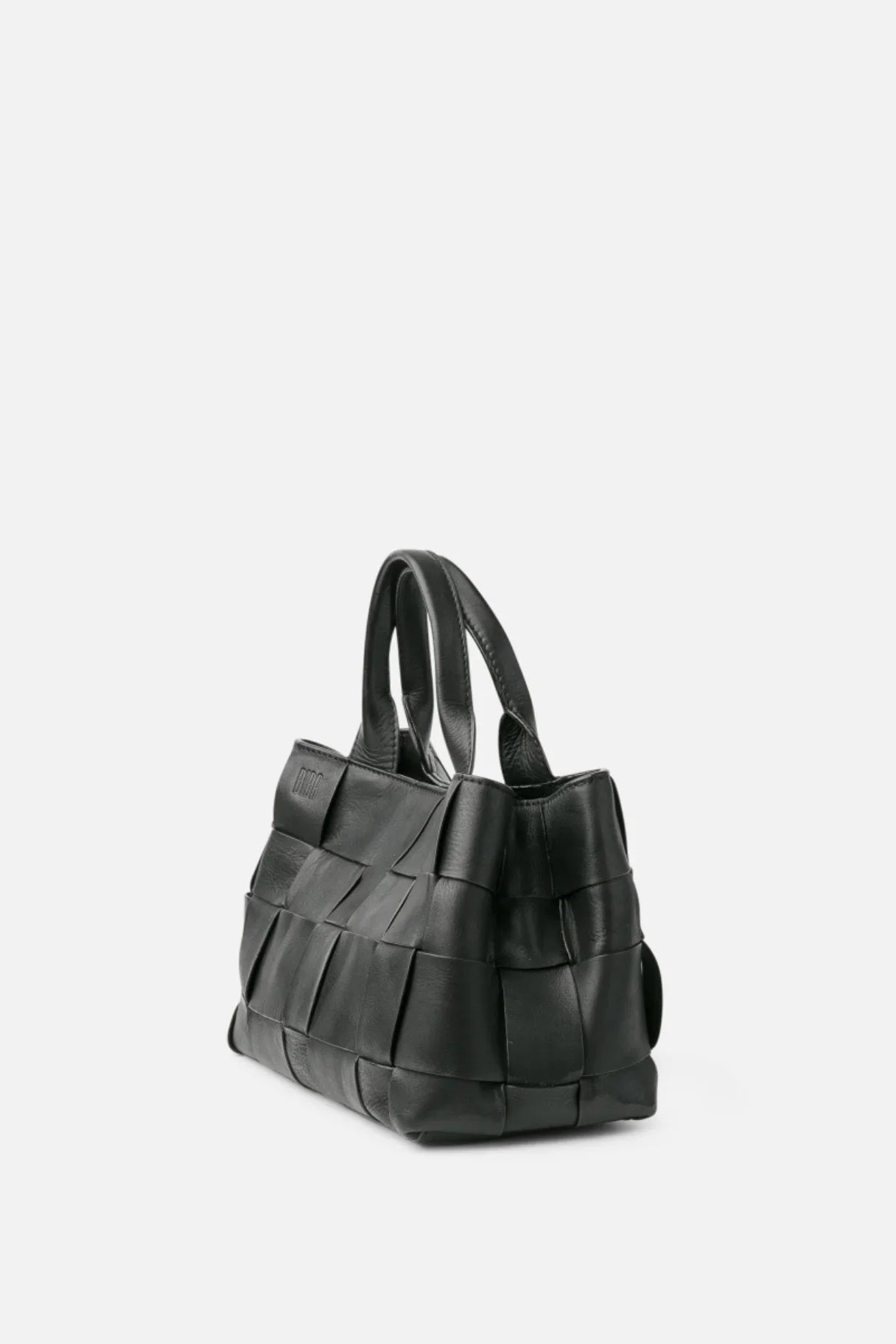 Sac bowling en cuir tressé noir BIBA Wann WAN1L