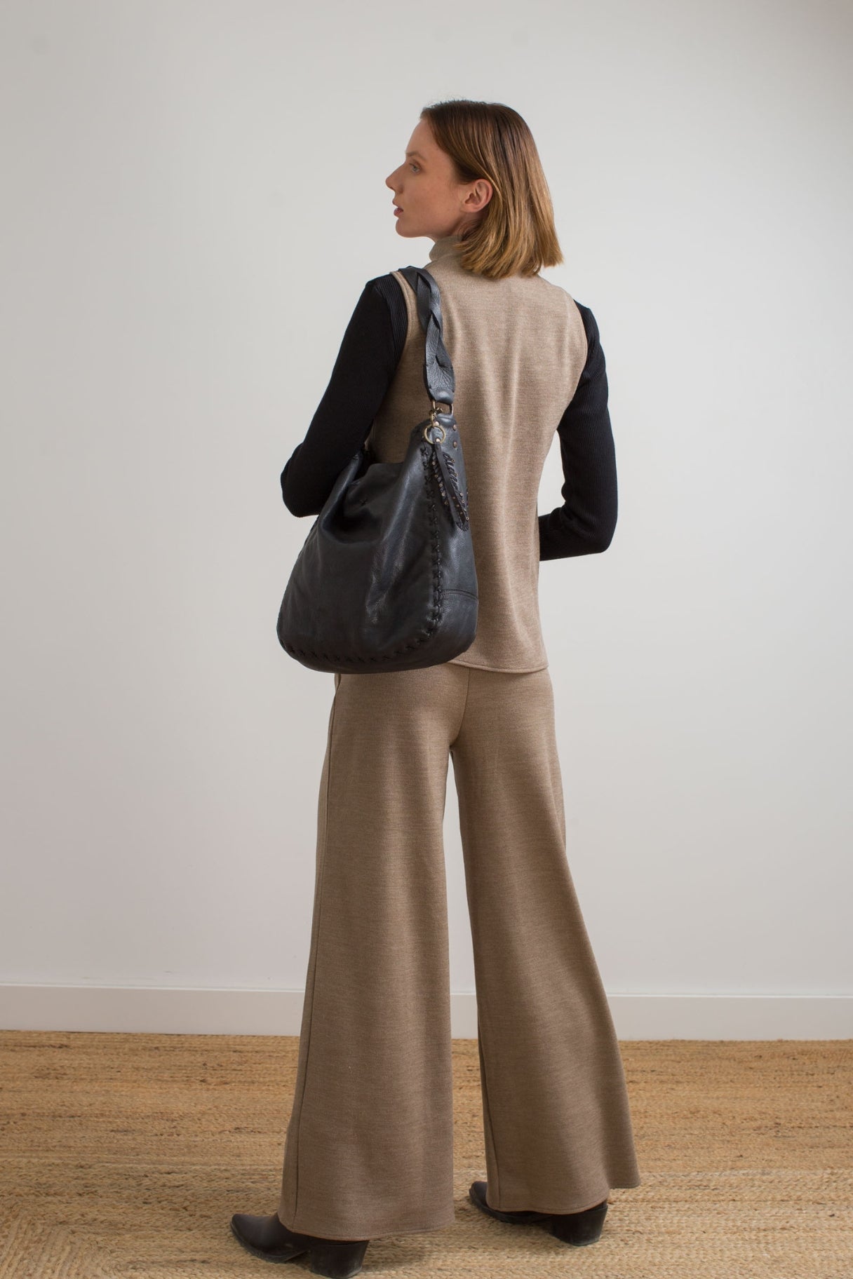 BIBA Burwood - Sac à main en cuir noir