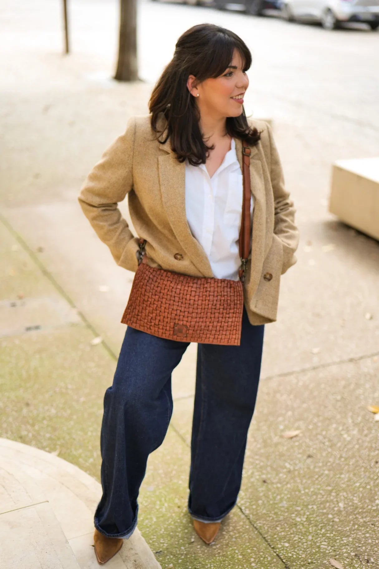 Sac bandoulière en cuir BIBA Kansas