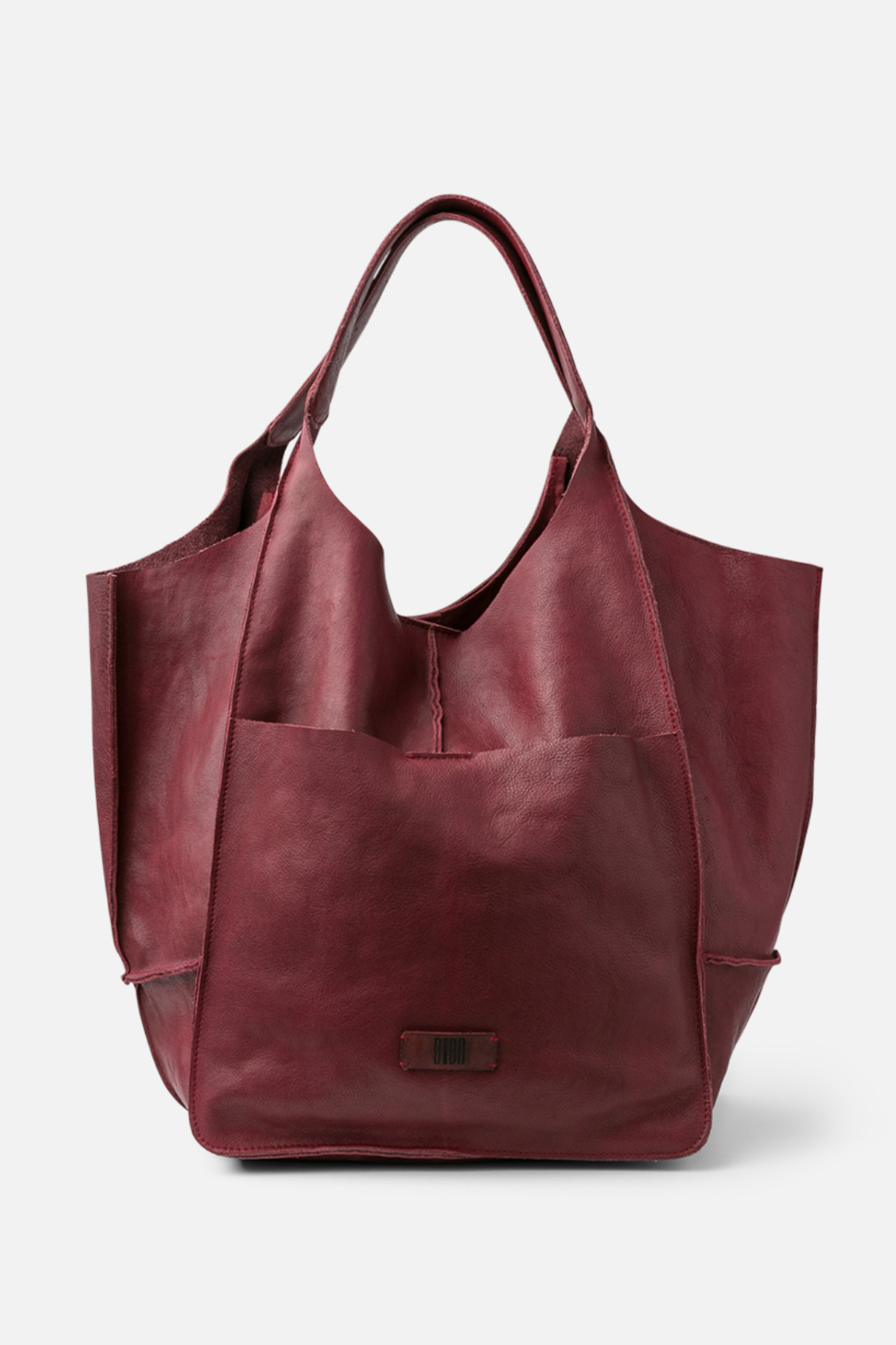 Biba Homer - Grand sac cabas en cuir brut