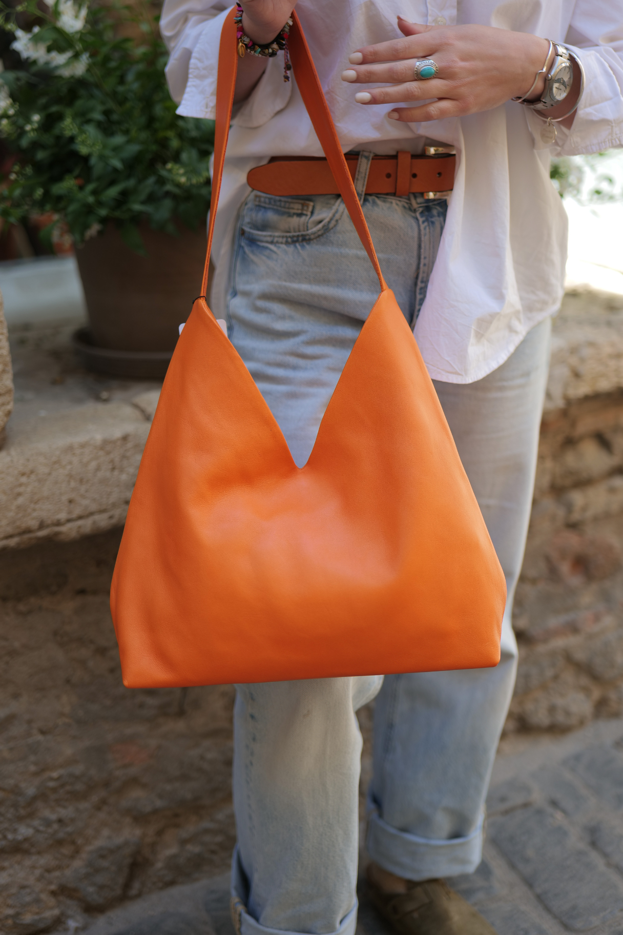 Sac Talya en cuir d'agneau – Naterra