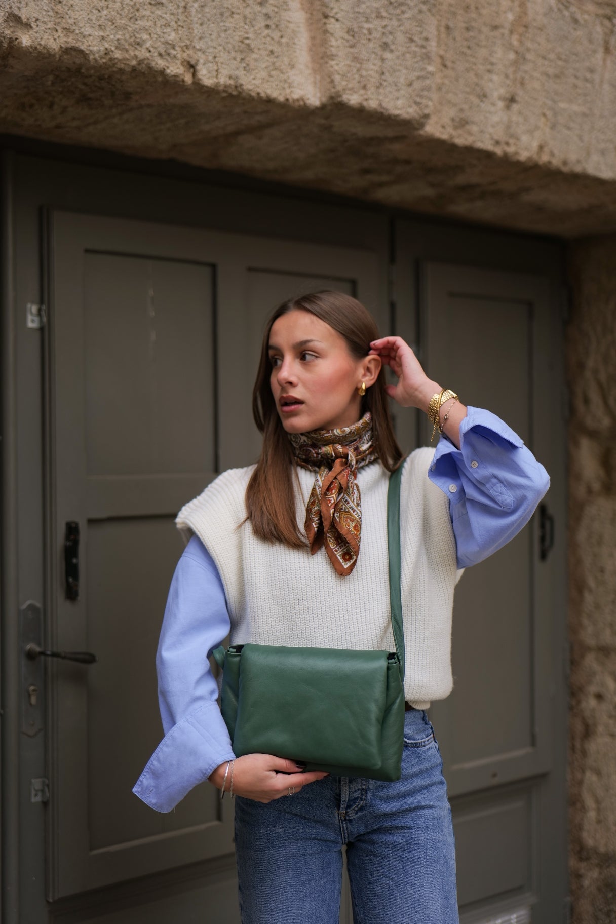 Besace en cuir ultra souple