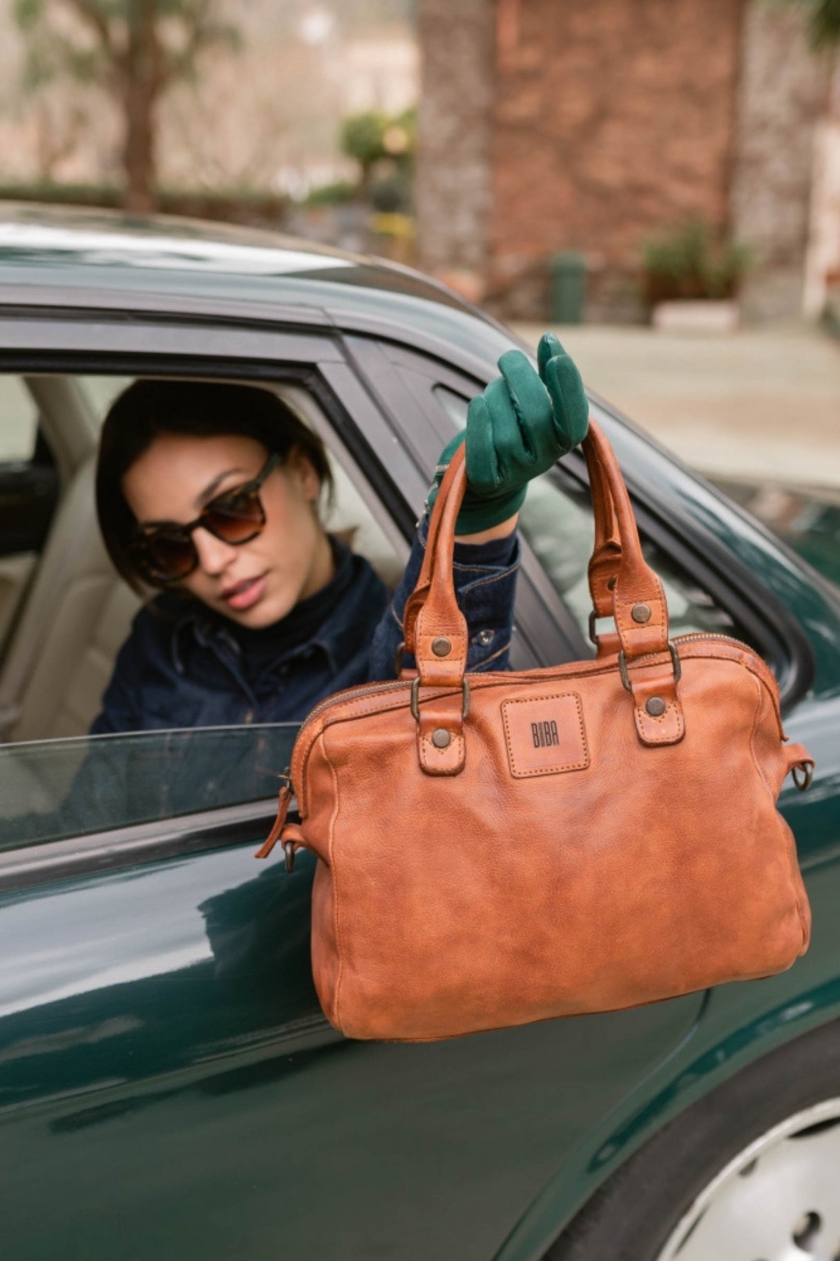 HERITAGE collection Boston - Sac bowling en cuir