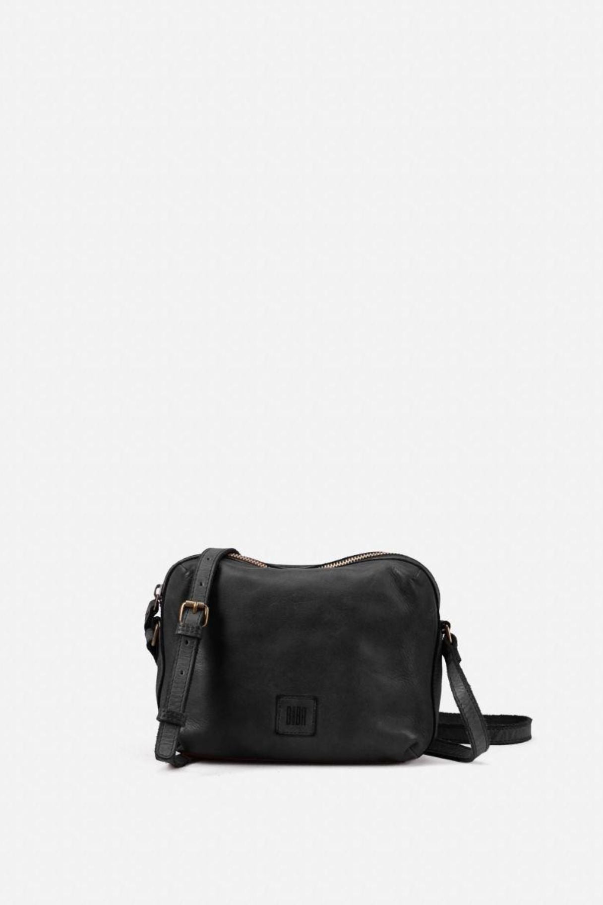 Petit sac en cuir boston biba BT20 couleur noir photo produit distribué par Nappa maroquinerie