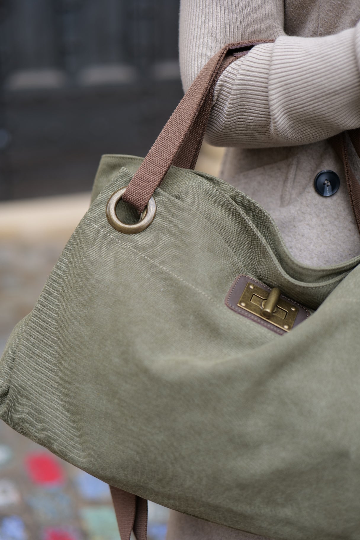 Sac « Pont-Des-Arts » de ZEDE Paris - couleur olive