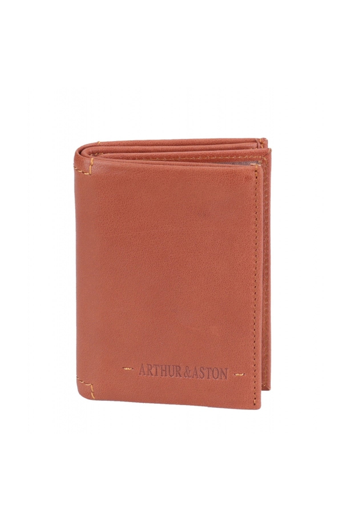Portefeuille en cuir de couleur cognac - Nappa Maroquinerie