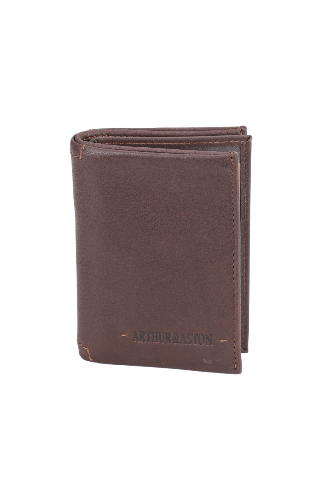 Petit portefeuille en cuir marron - Nappa maroquinerie