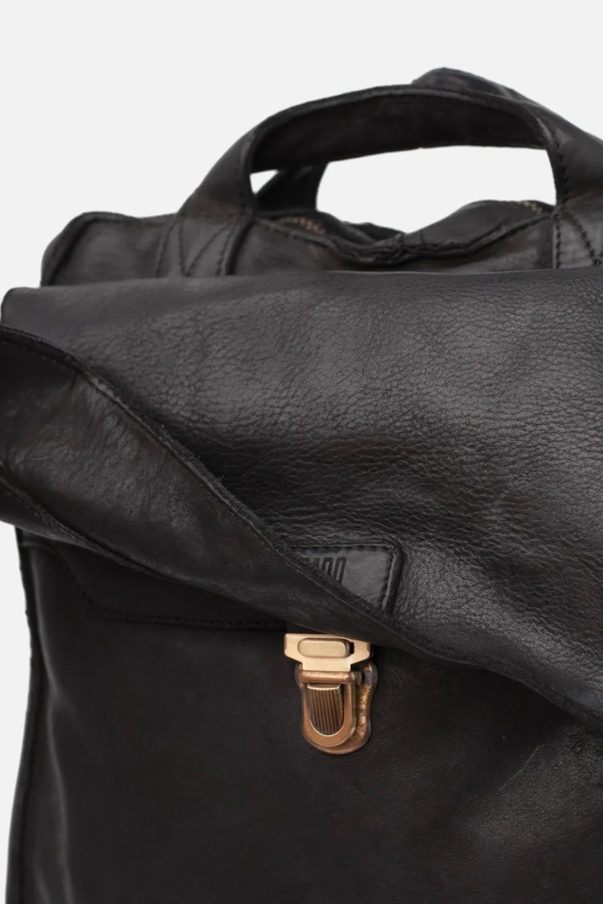 Sac à dos en cuir noir - HERITAGE