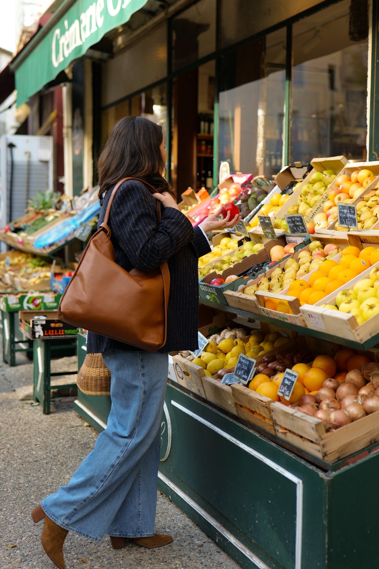 Sac à main convertible de couleur camel