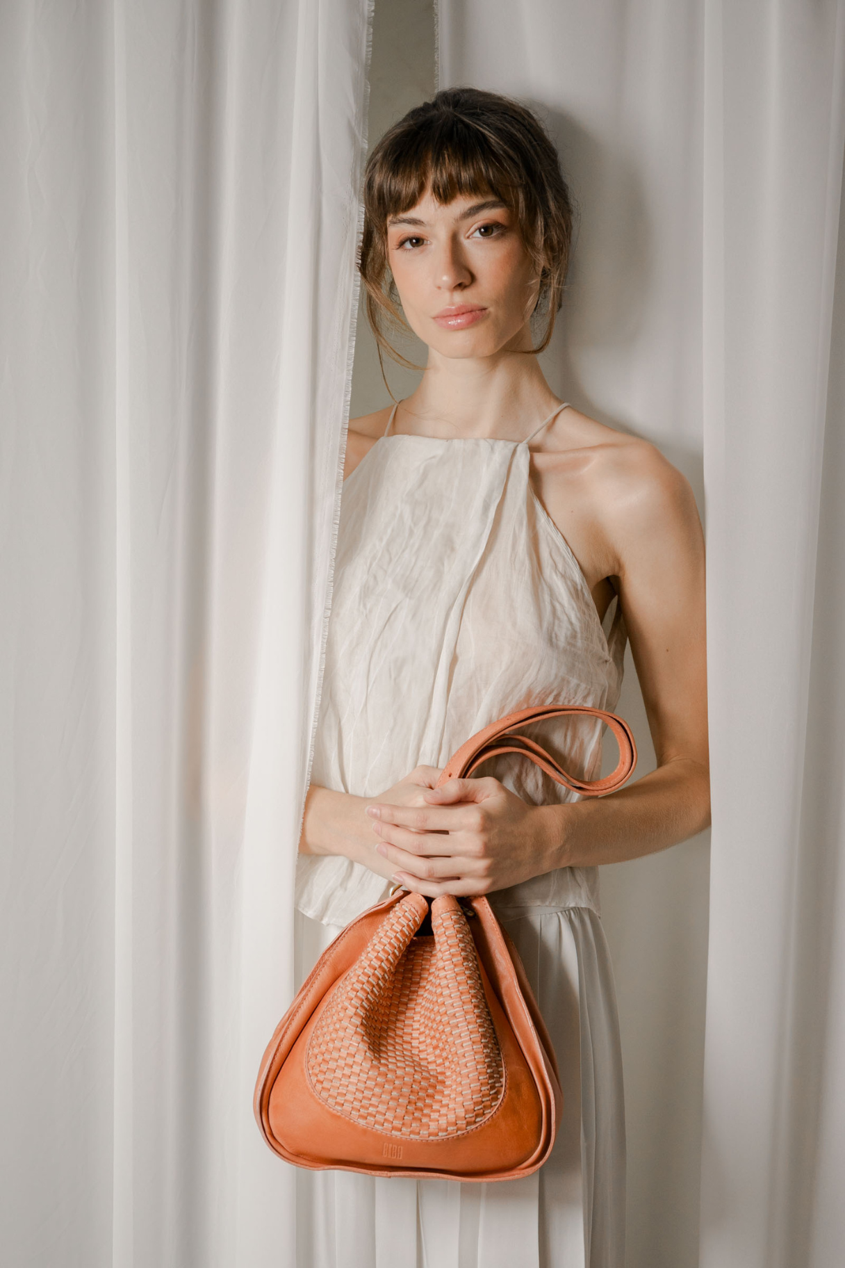 Sac bandoulière en cuir tressé BIBA Gibbon GIB2L