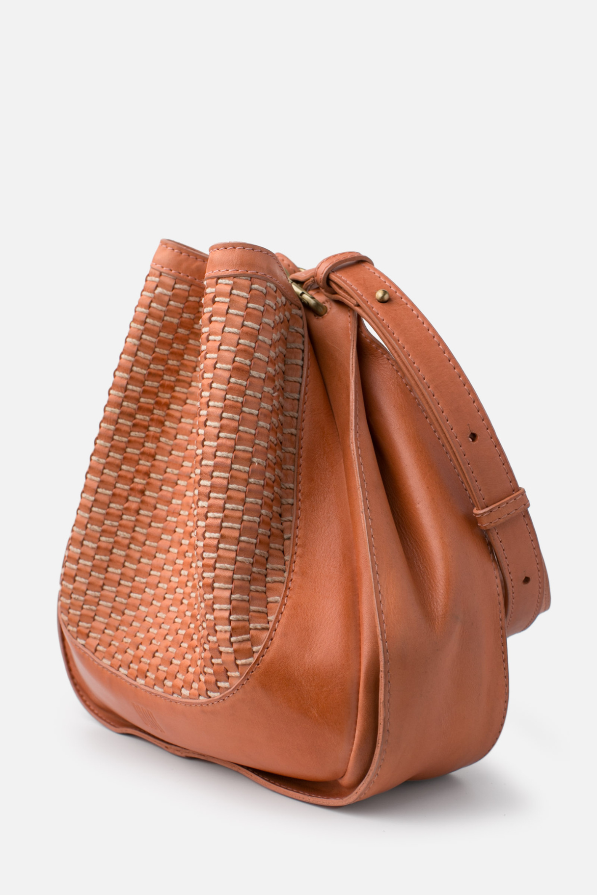 Sac bandoulière en cuir tressé BIBA Gibbon GIB2L