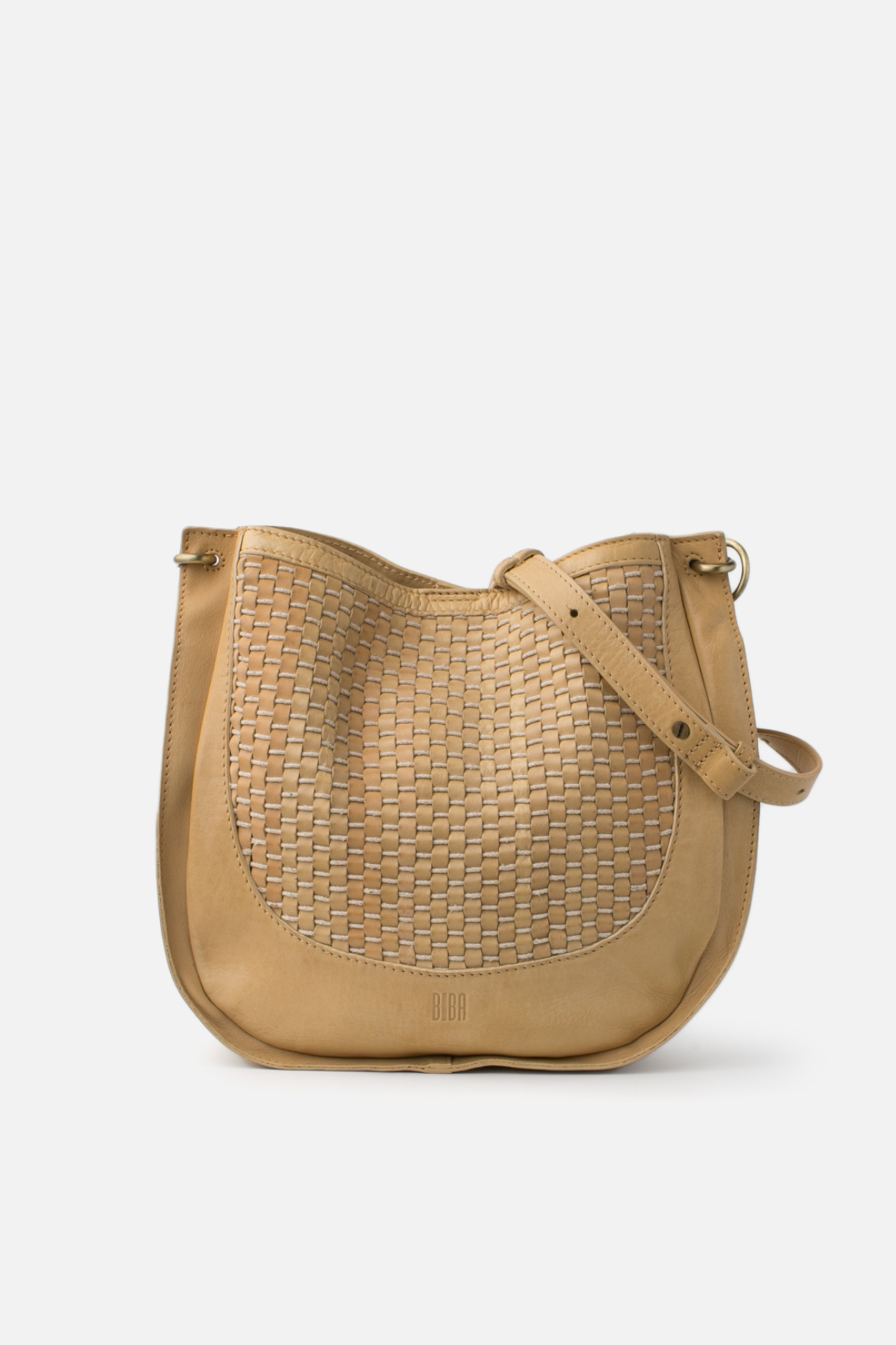 Sac bandoulière en cuir tressé BIBA Gibbon GIB2L