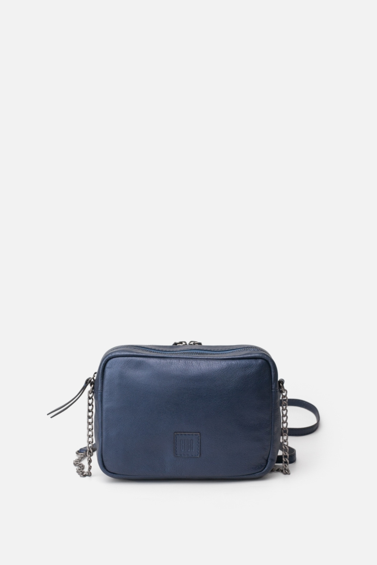 BIBA - Sac bandoulière en cuir bleu - Nappa Maroquinerie