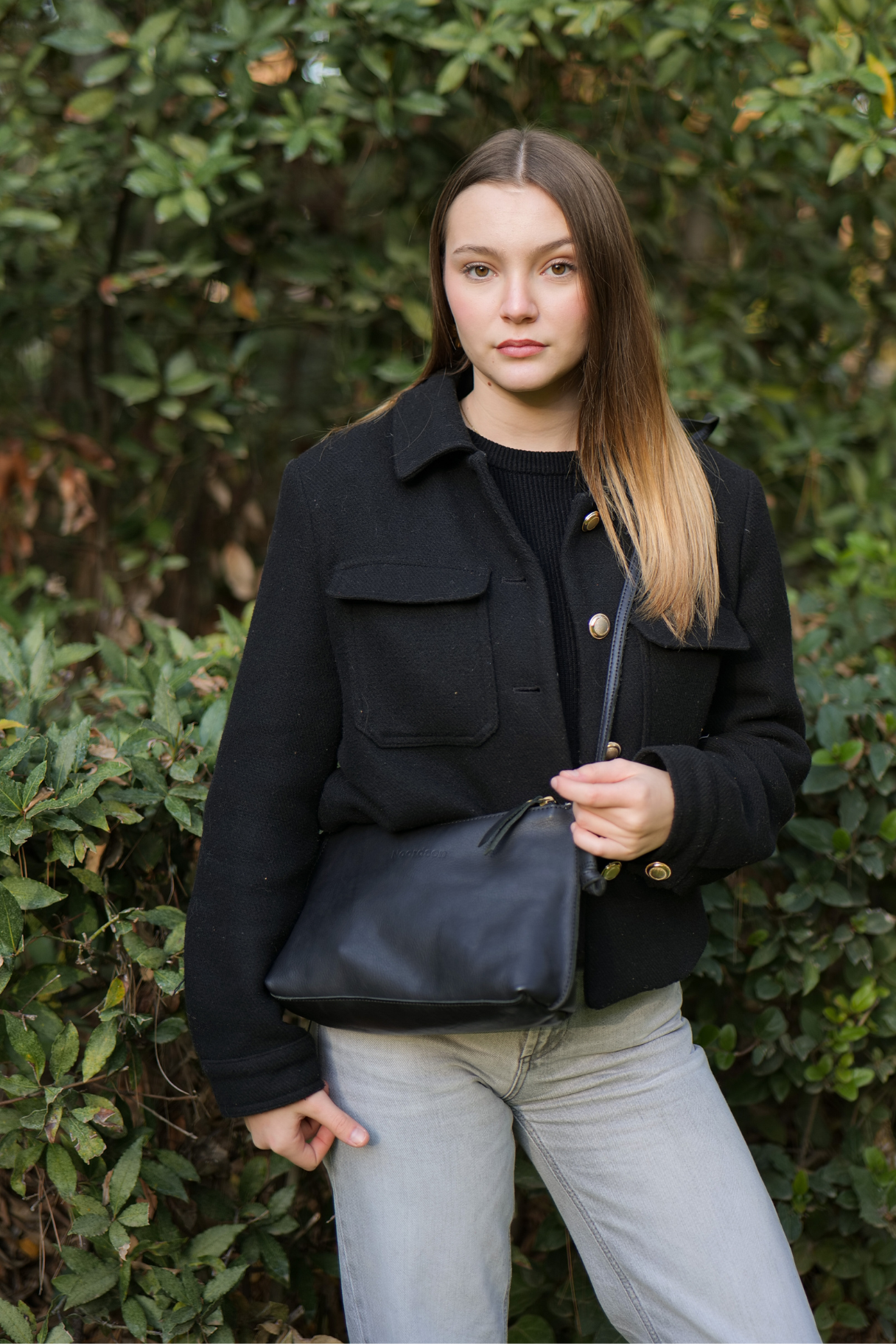 Sac en cuir noir Noordsen