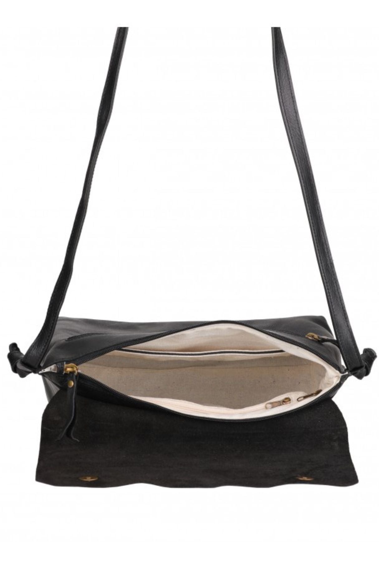 Sac bandoulière à rabat intérieur