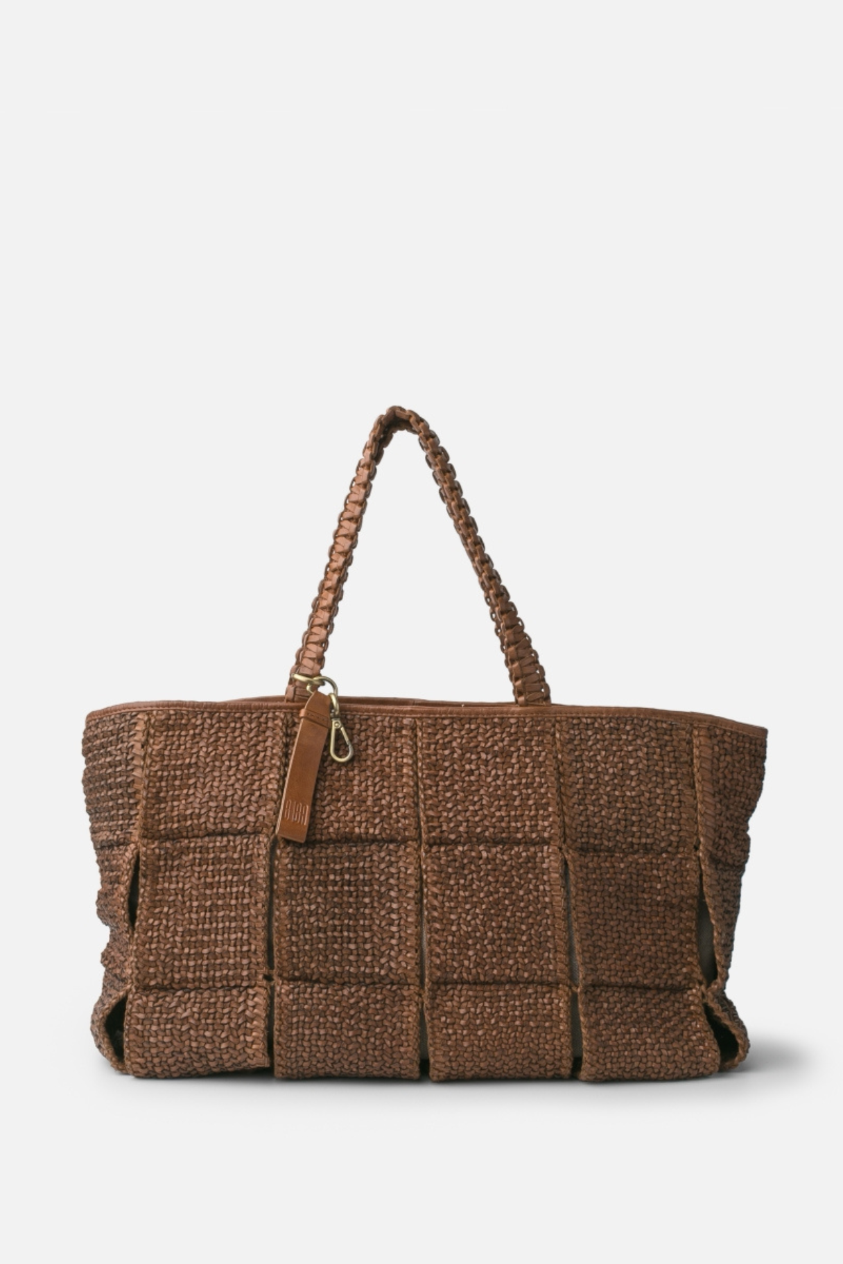 Sac cabas Biba tressé marron