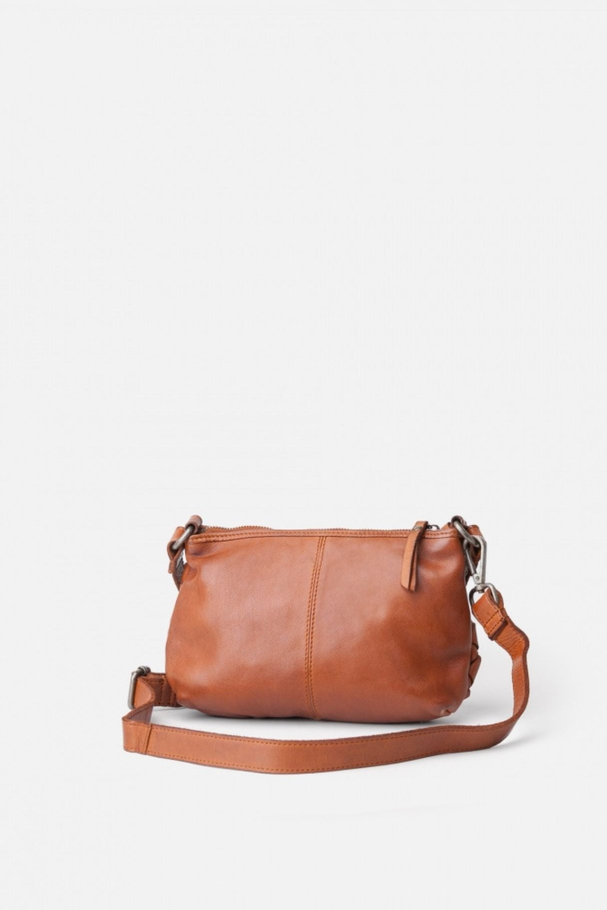 Petit sac en cuir tressé cognac - Nappa maroquinerie