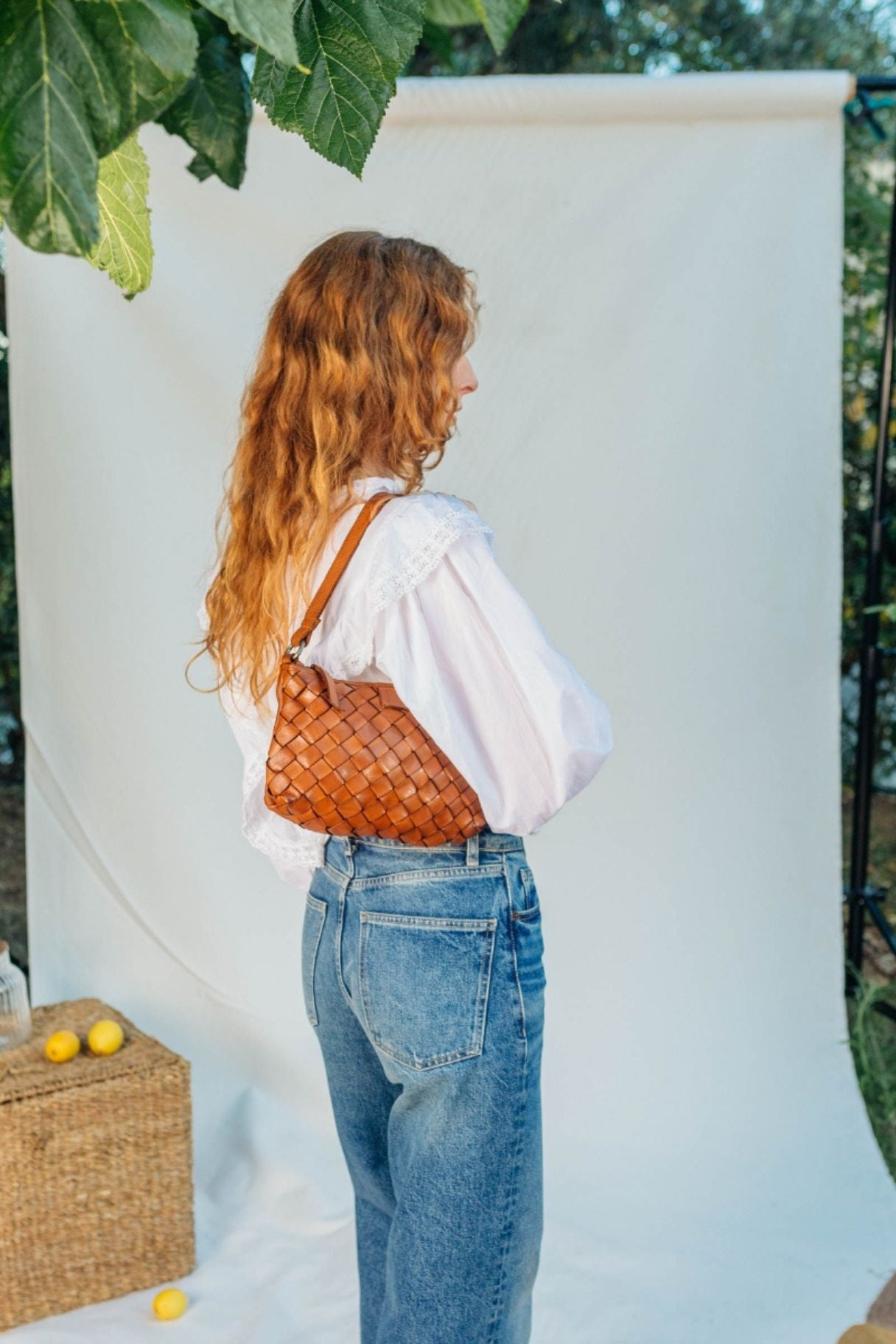 Petit sac en cuir tressé Lewisburg Lei12L de Biba