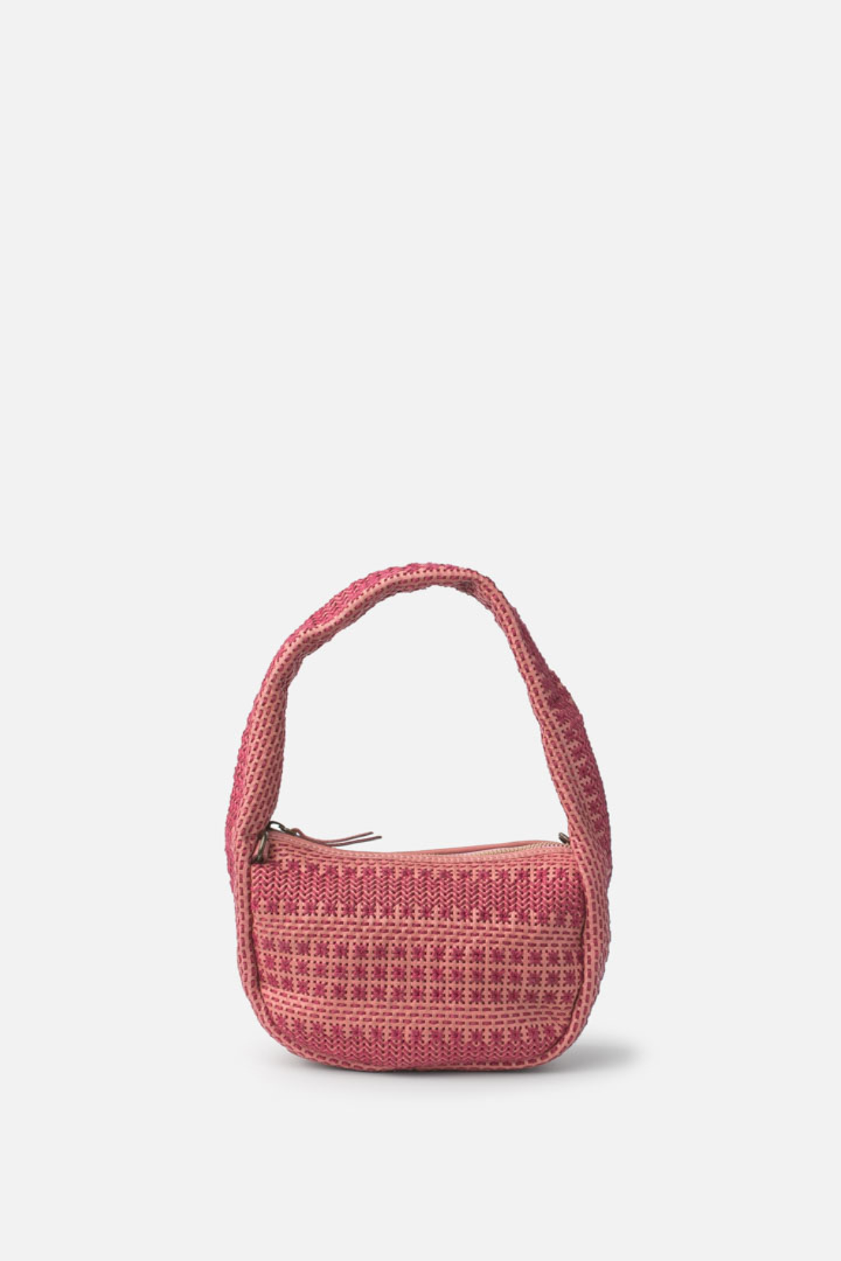 Petit sac Scranton en toile brodée et cuir BIBA SCA1L