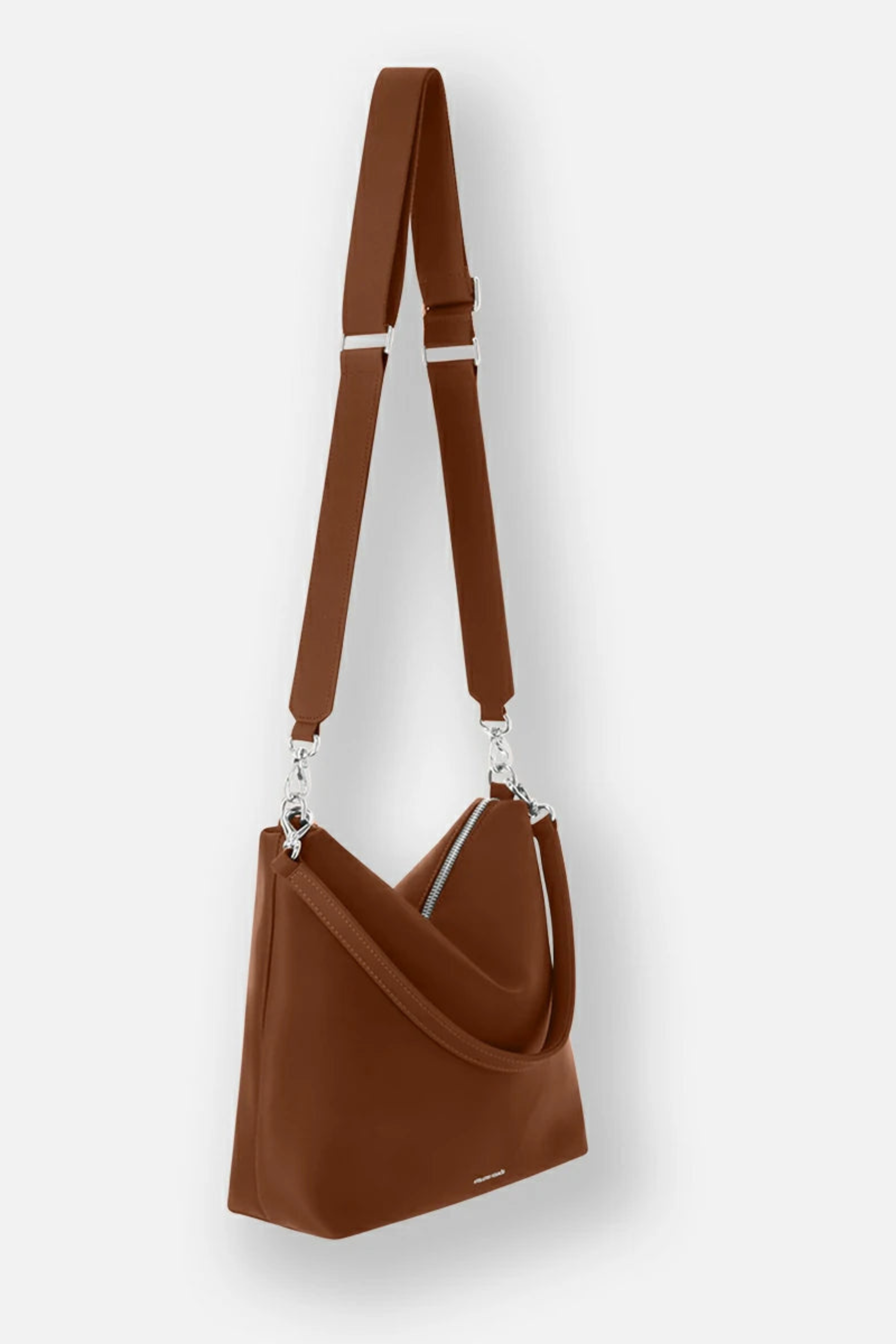 Sac seau en cuir pleine fleur Iliade Atelier Fourès coloris camel