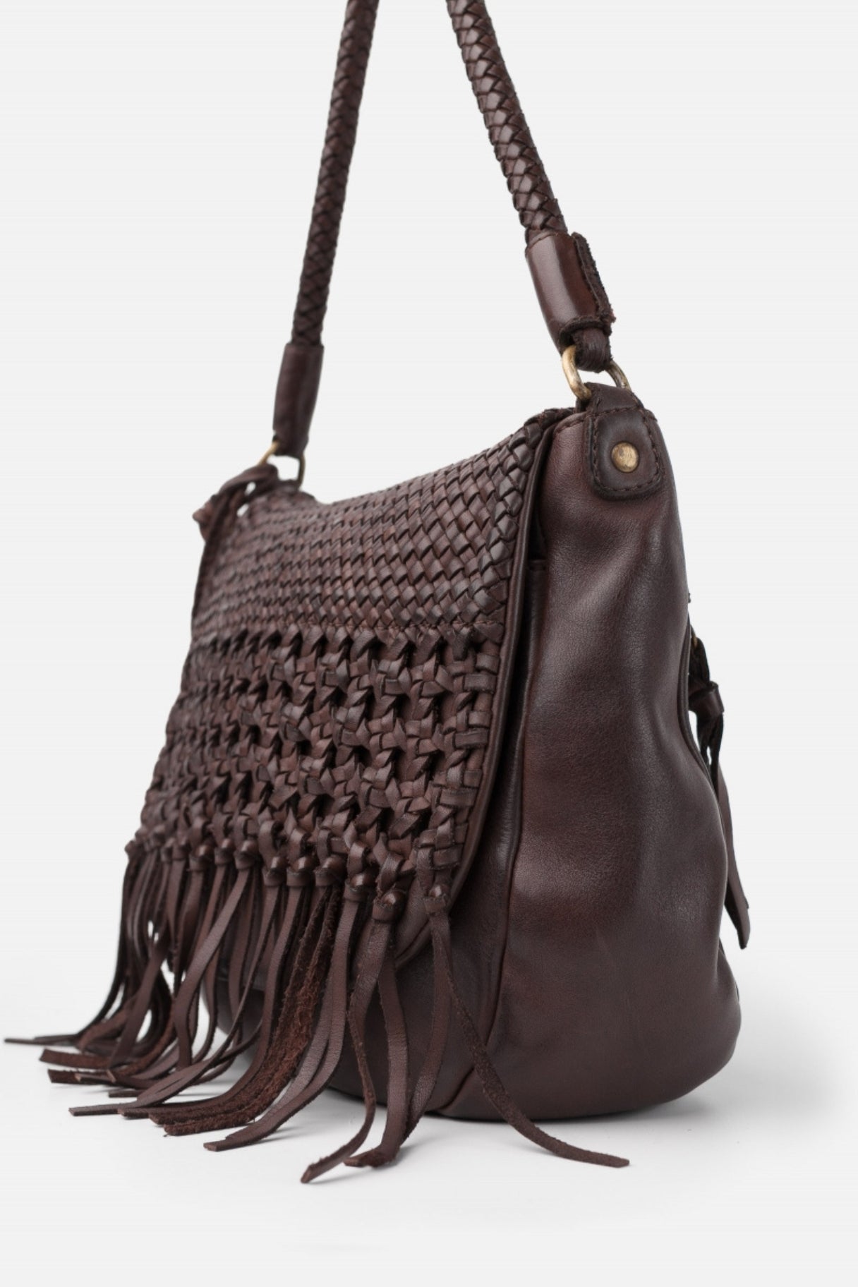 Sac à main BIBA en cuir et tressé - Nappa Maroquinerie