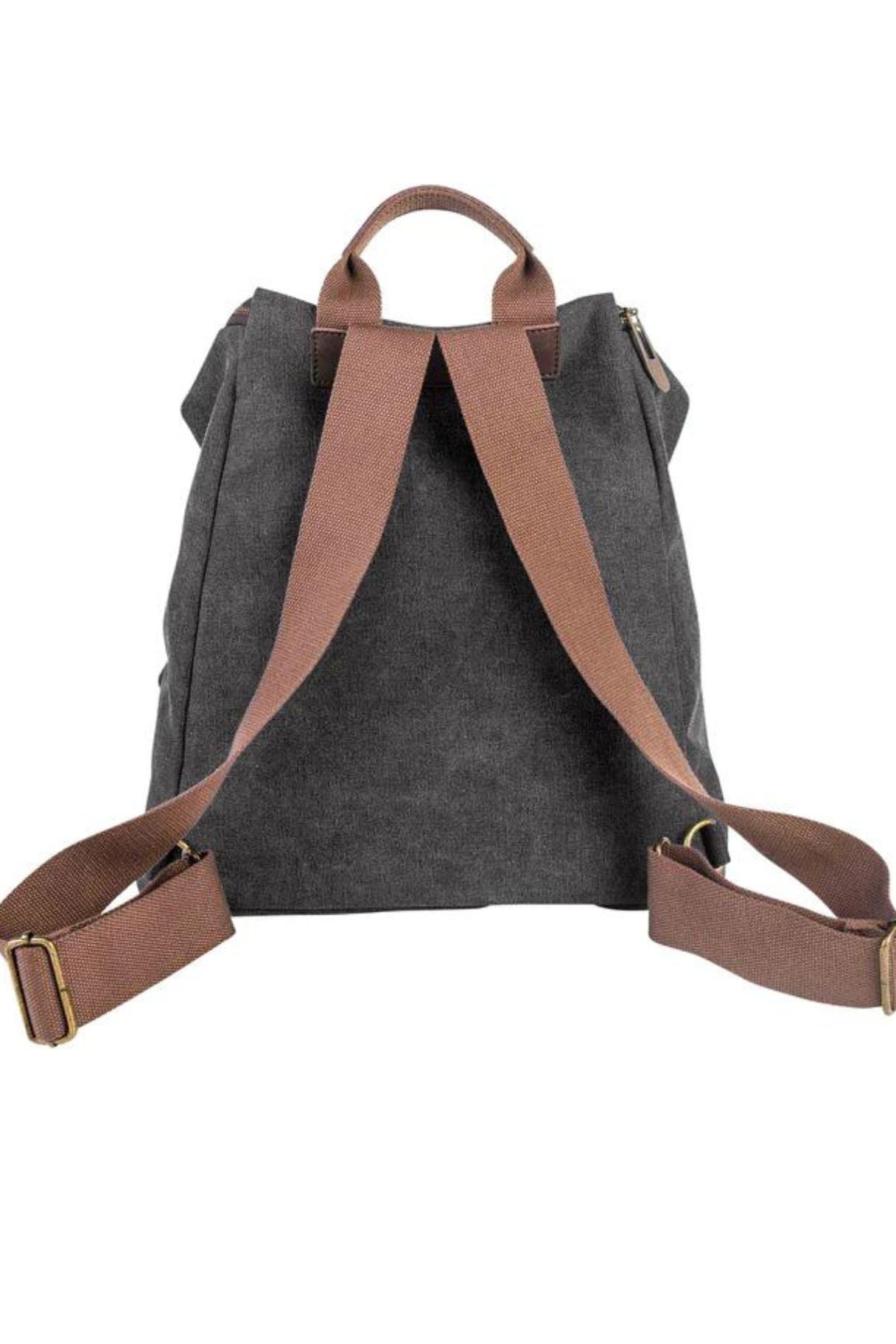 Sac à dos « Saint-Paul » en toile et cuir - Nappa Maroquinerie