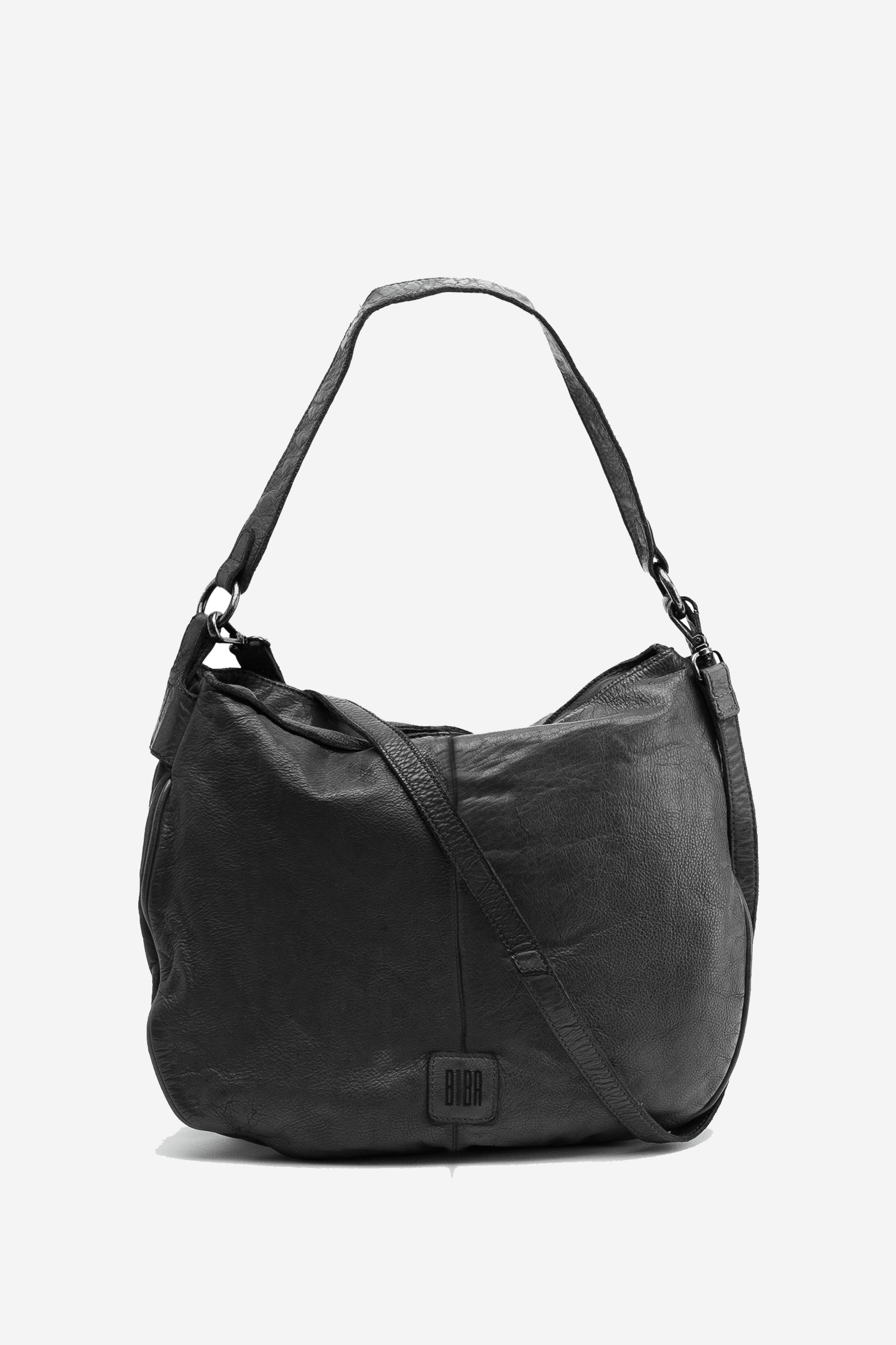 Biba boston BT17 grand sac bandoulière noir en cuir  