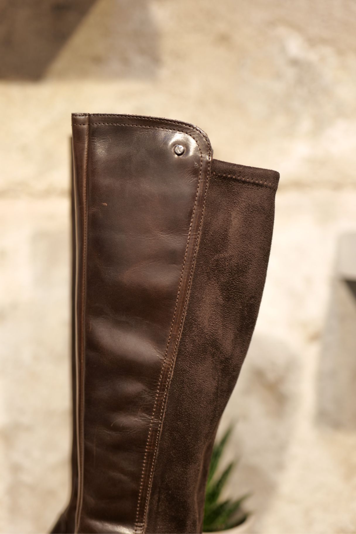 Bottes en Cuir Cavalière Marron Keys K8533 - Nappa Maroquinerie