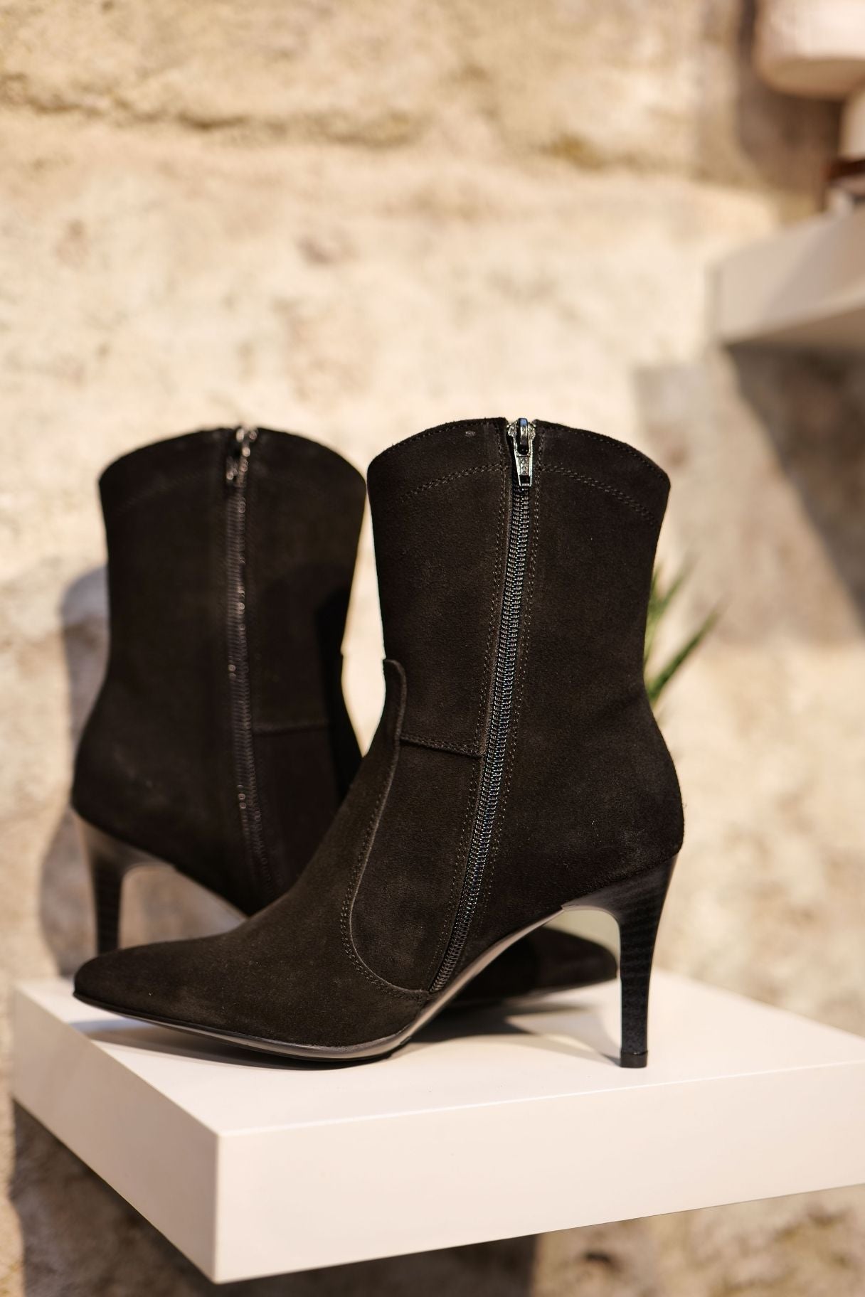 Bottines Noires à Talons Patricia Miller 6106 - Nappa Maroquinerie