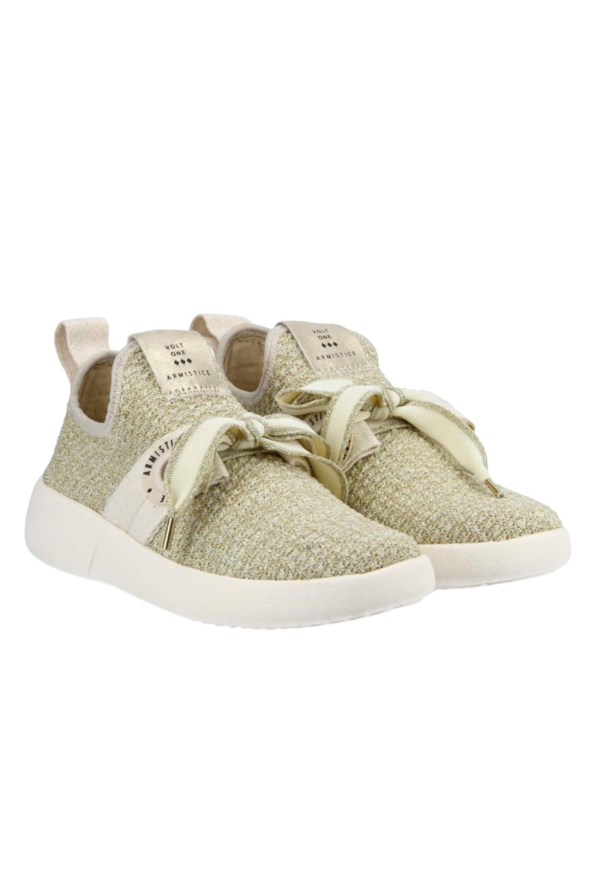 Baskets sans lacets Volt One beige doré - Armistice