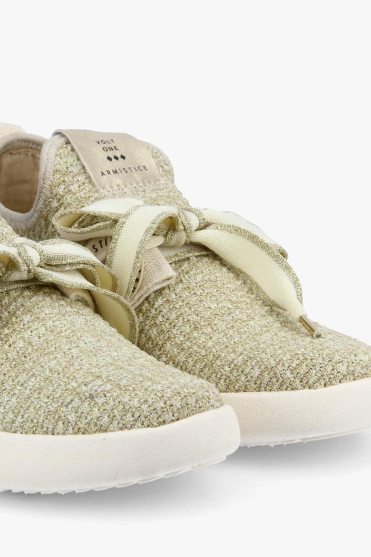 Baskets sans lacets Volt One beige doré - Armistice