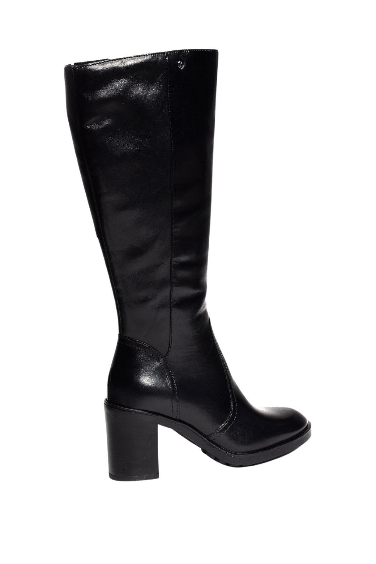 Bottes en cuir noir Valentina – élégance sobre et confort