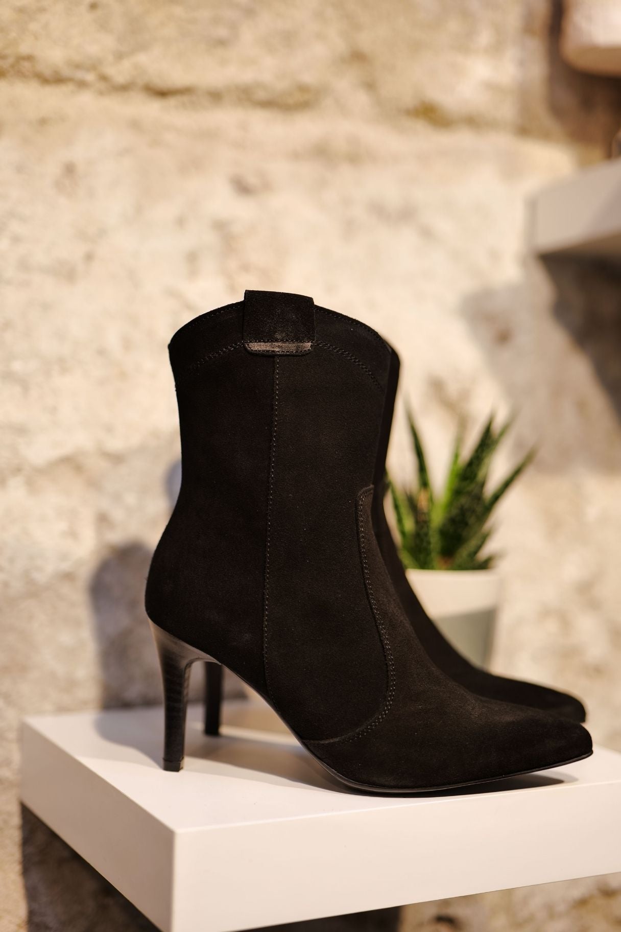 Bottines Noires à Talons Patricia Miller 6106 - Nappa Maroquinerie