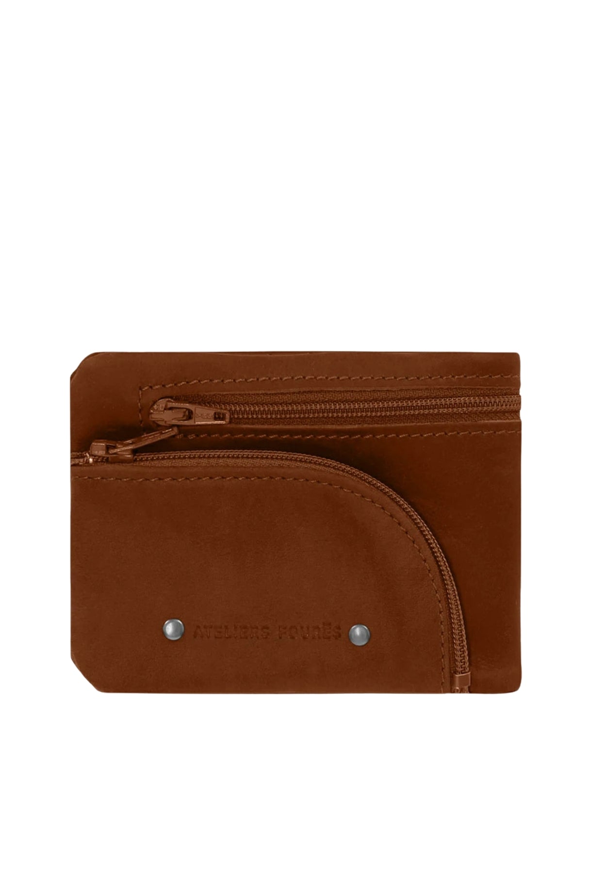 portefeuille ulysse ateliers foures cuir fauve