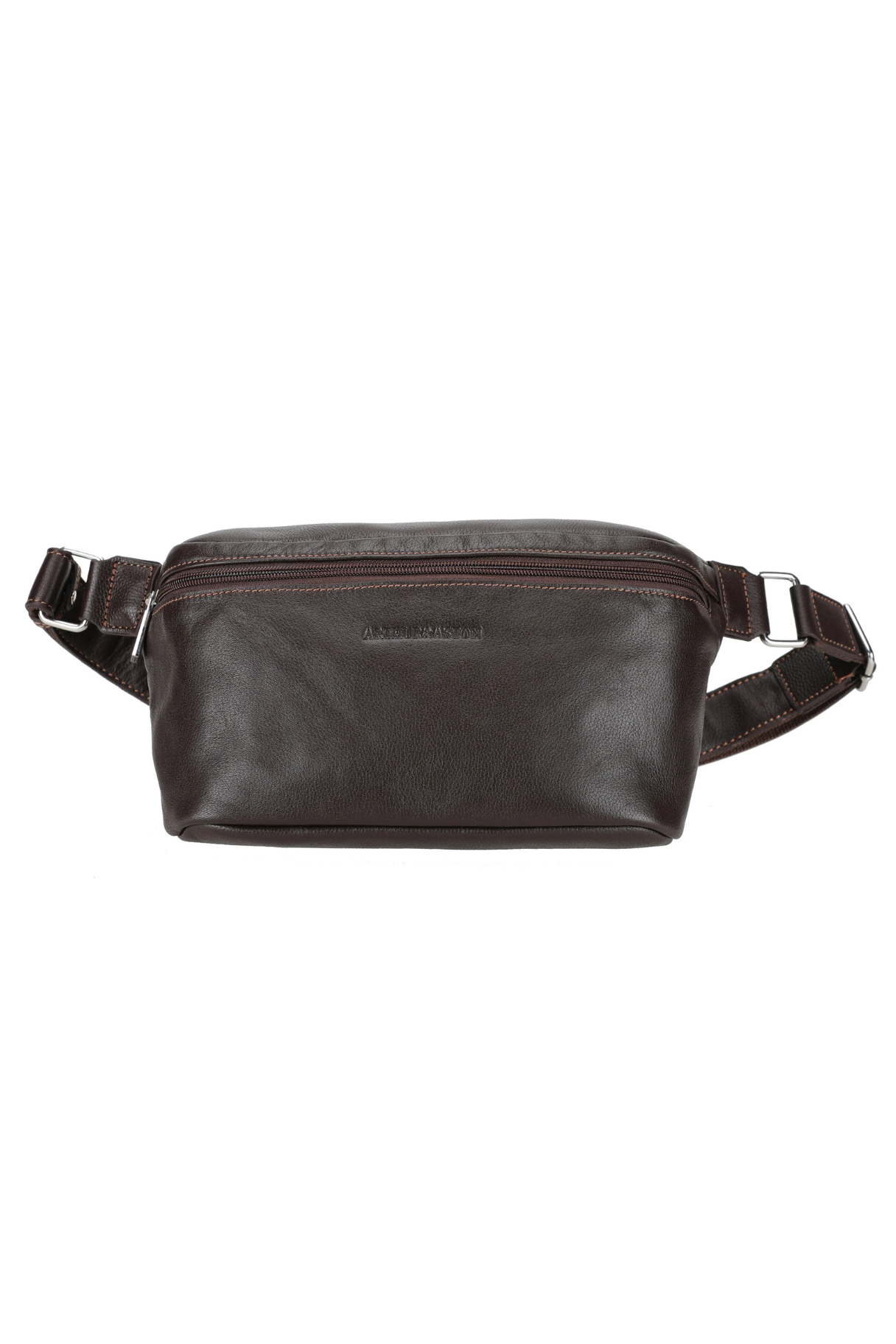 Sac banane en cuir porté travers - Arthur & Aston Dorian 2212-30