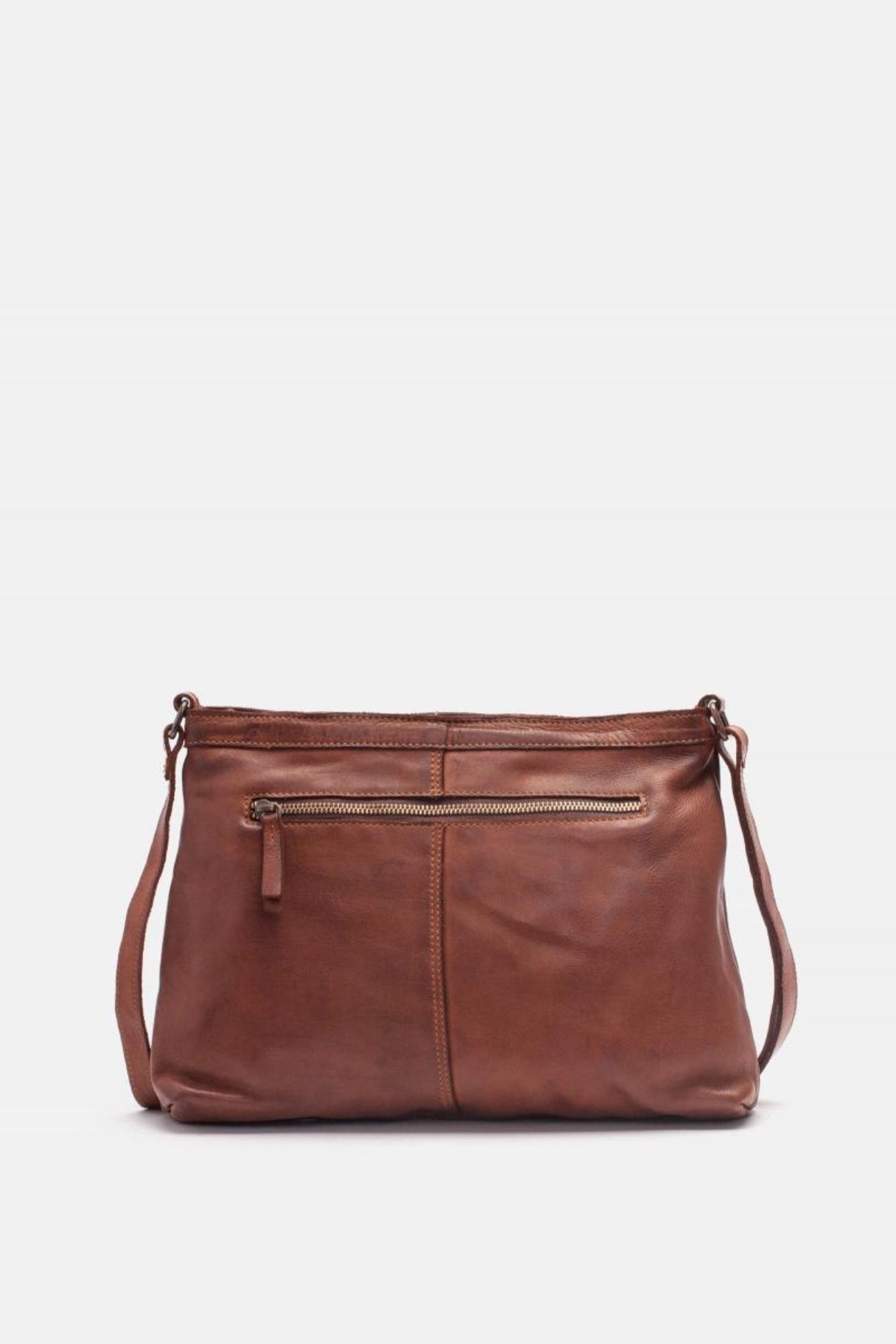 Sac bandoulière en cuir BIBA Boston - Marron, noir ou beige