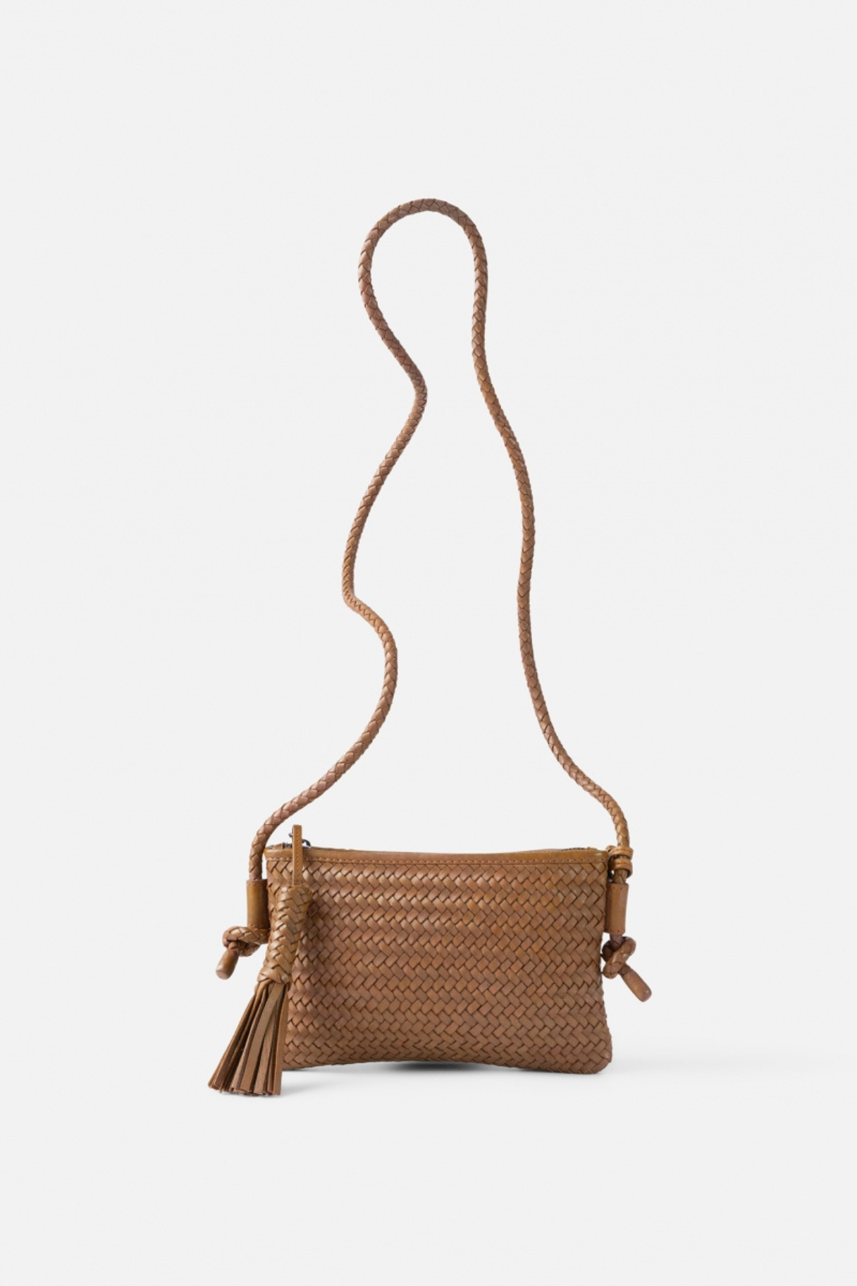 Sac bandoulière cuir tressé Perkins PER15L BIBA