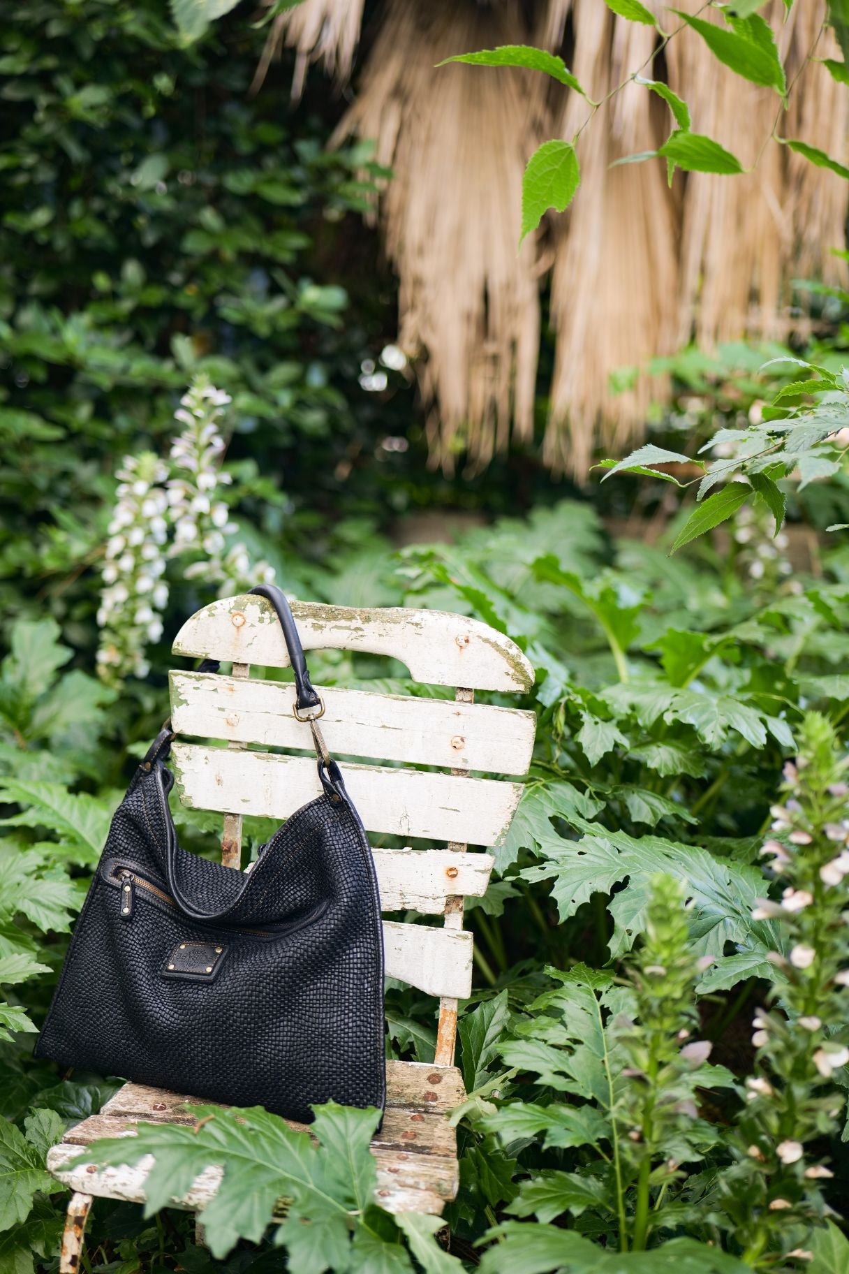 Sac à main Bayside en cuir tressé marron ou noir - unique et fonctionnel