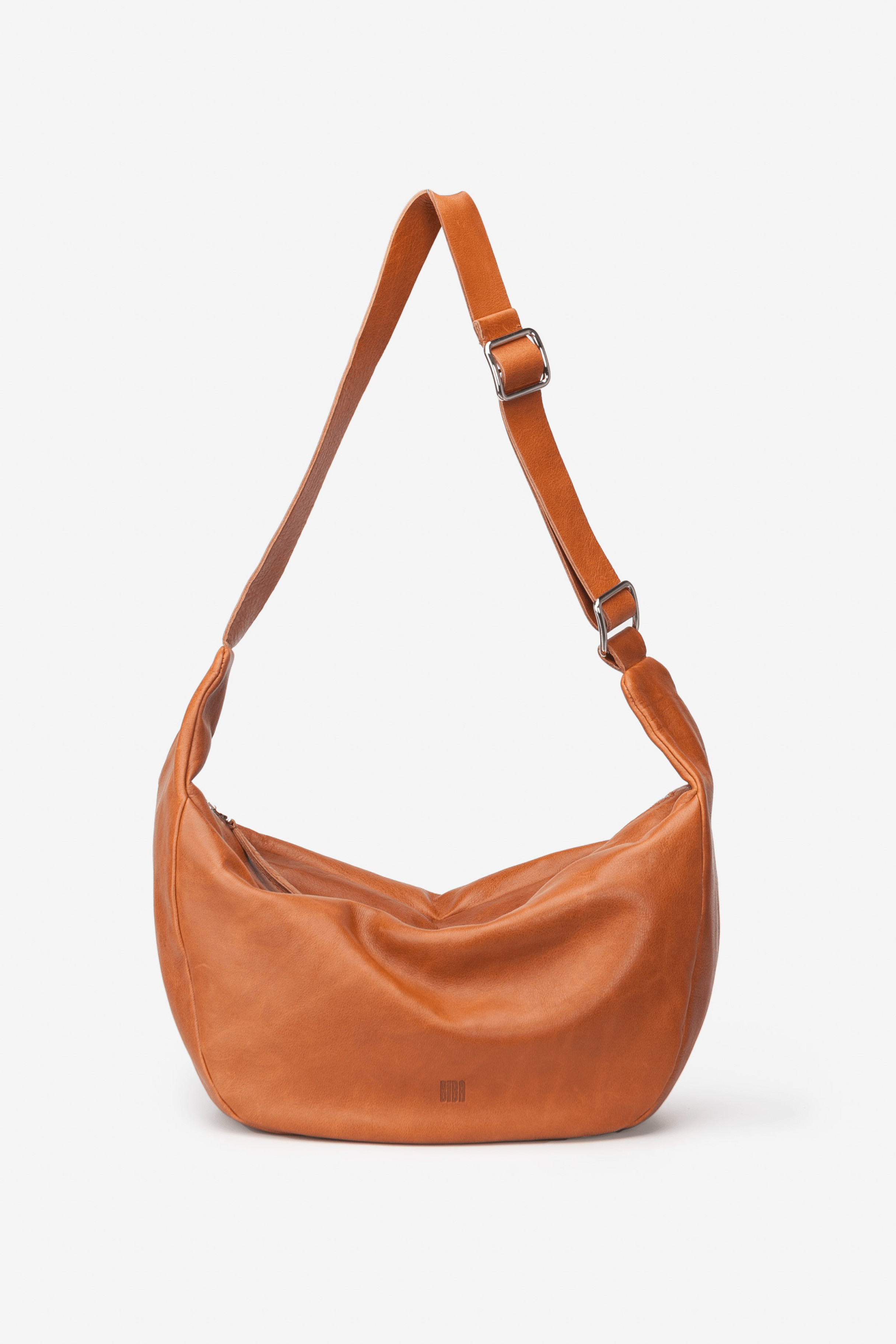 Biba bowie grand sac bandoulière marron en cuir 