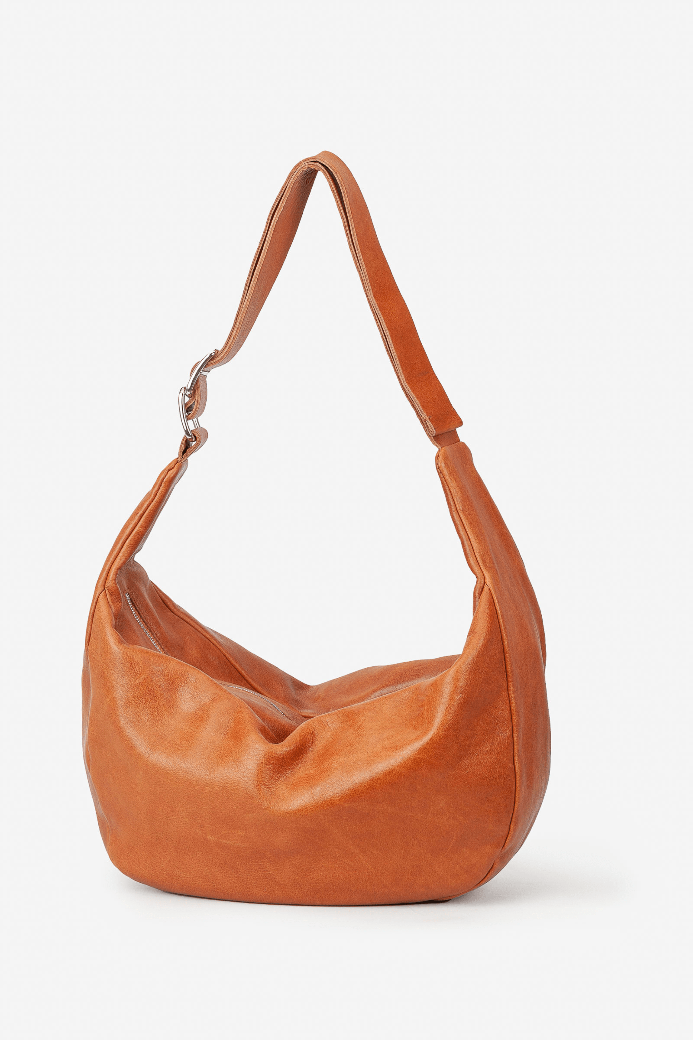 Biba bowie grand sac bandoulière marron en cuir 