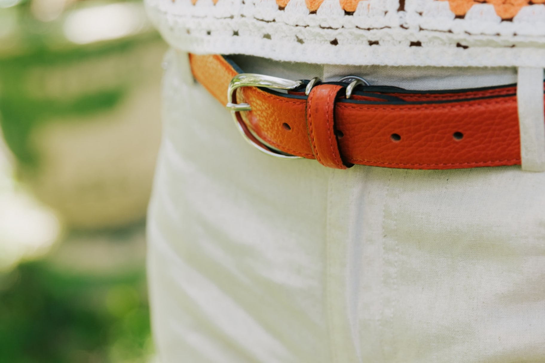 Grainée - Ceinture femme en cuir grainé fabriquée en France - Nappa Maroquinerie